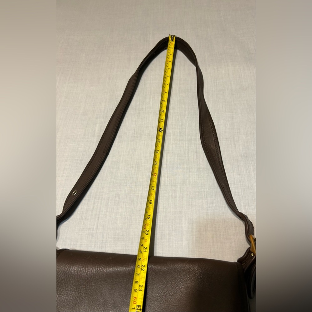 Vintage Coach 9951 Shoulder Messenger Dark Brown Leather Bag. - Picture 14 of 14